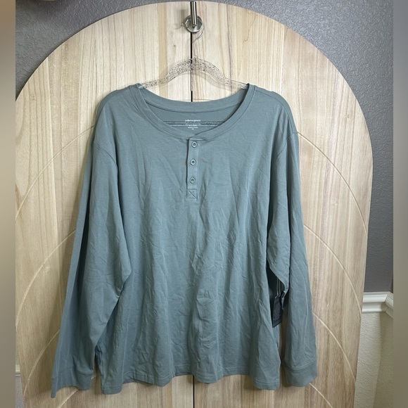 NWT Mens pajamagram Henley shirt size XXL - Picture 1 of 6